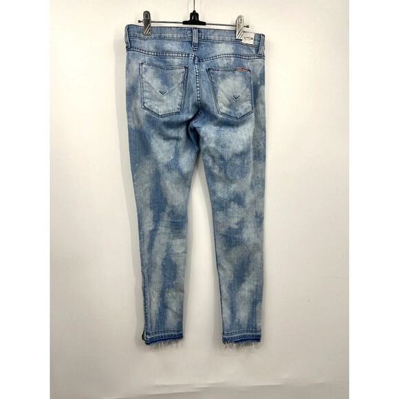 Hudson Blue Denim Pockets Zipper Mid Rise Stretch Skinny Jeans Size 26 - Picture 13 of 13